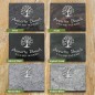 Grabplatte matt satiniert, Baum und Schrift in Aluminium | Modell 25 Grabplatte matt satiniert, Baum und Schrift in Aluminium | Modell 25