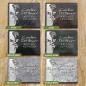 Grabplatte matt satiniert, Rose und Schrift in Aluminium | Modell 18