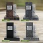 Stele satiniert, mit gravierter Schrifttafel und Designelement Herzen | Modell 55 Stele satiniert, mit gravierter Schrifttafel und Designelement Herzen | Modell 55